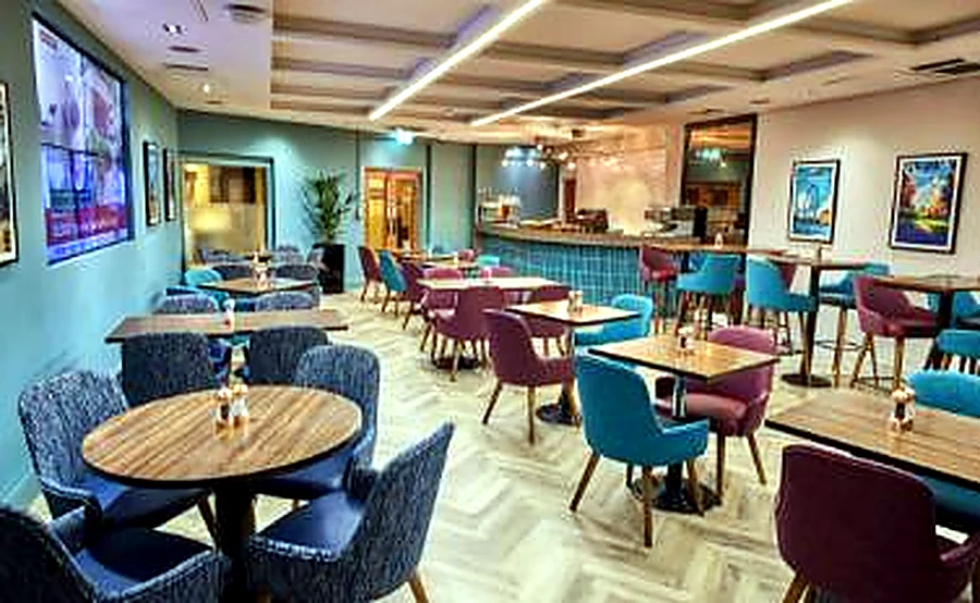 Hospitality lounge and café seating area